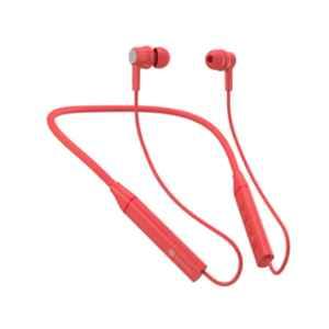 Portronics Harmonics 400 110mAh Red In-Ear Wireless Neckband Earphone with Mic, PORV1590