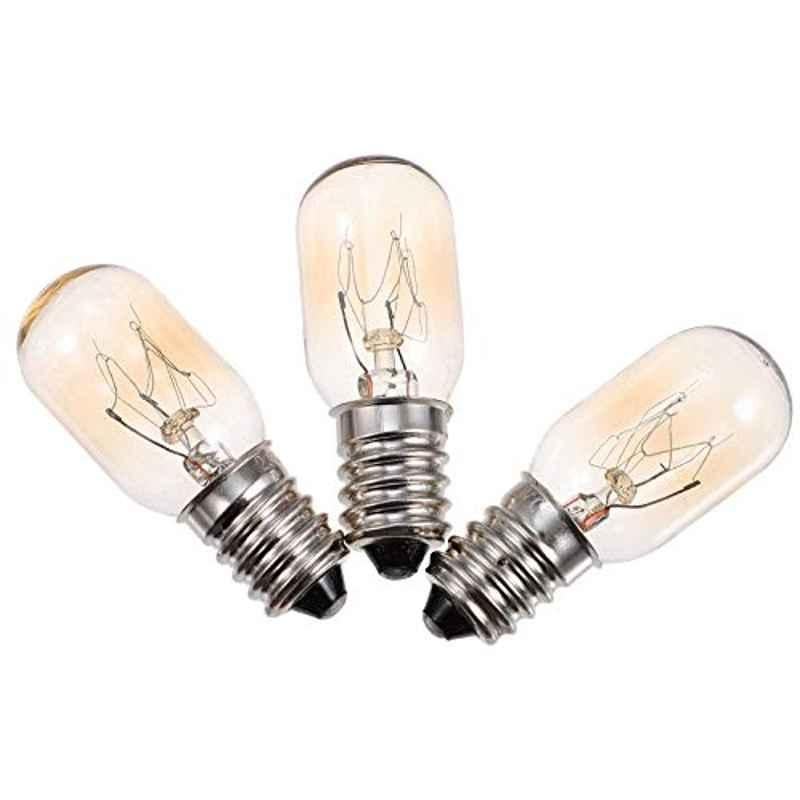 Osaladi 15W Warm White E14 Incandescent Microwave Oven Bulb (Pack of 3)