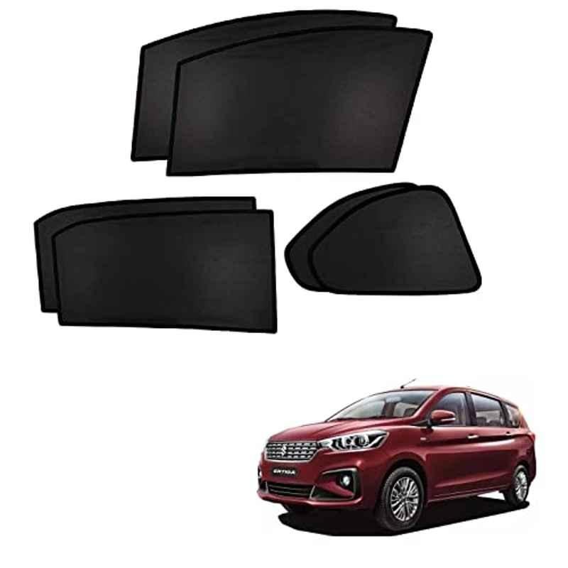 Kozdiko 4 Pcs Custom Fit Non Magnetic Curtains Mesh Car Sun Shade Set for Maruti Suzuki Ertiga 2018-Present