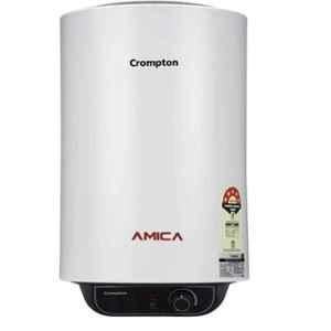 Crompton Amica 10L Pc Metallic White Storage Water Heater, ASWH-2010