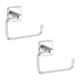 Aligarian Stainless Steel Chrome Finish Wall Mounted Solid Open Towel Ring (Pack of 2)