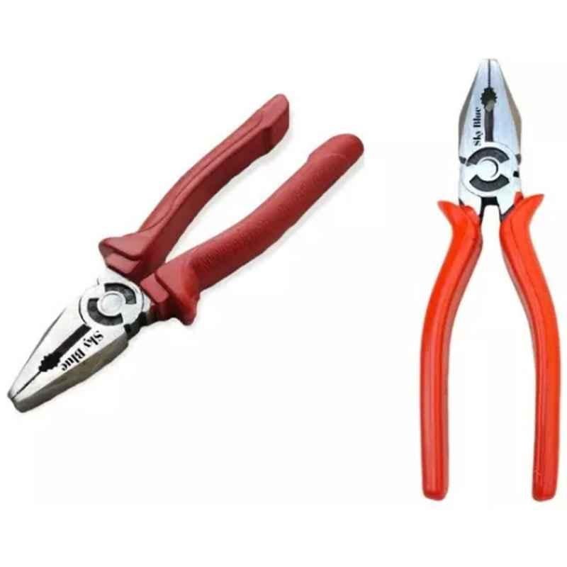 Sky Blue 2 Pcs 7.8 inch Lineman Plier Combo, SBE_PLIER_COMBO_MOD_00419