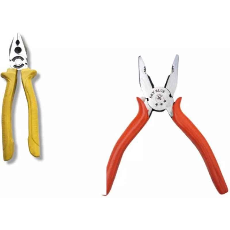 Sky Blue 2 Pcs 7.8 inch Stainless Steel Groove Plier Combo, SBE_PLIER_0103