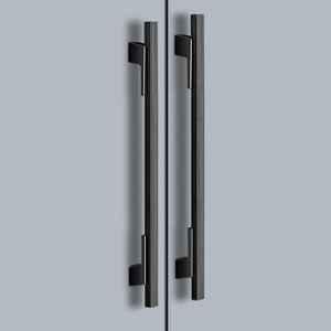 Plantex Cabinet Handle/Kitchen Cabinet Door Handle/Wardrobe/288 mm Cupboard Handle/Door Pull-Push Handle for Home/Office - Pack of 2 (Black)