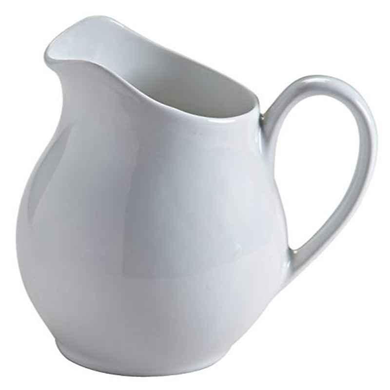 Mason Cash 0.5L Stoneware White Collection Fine Gravy and Sauce Boat Jug, 2001.552