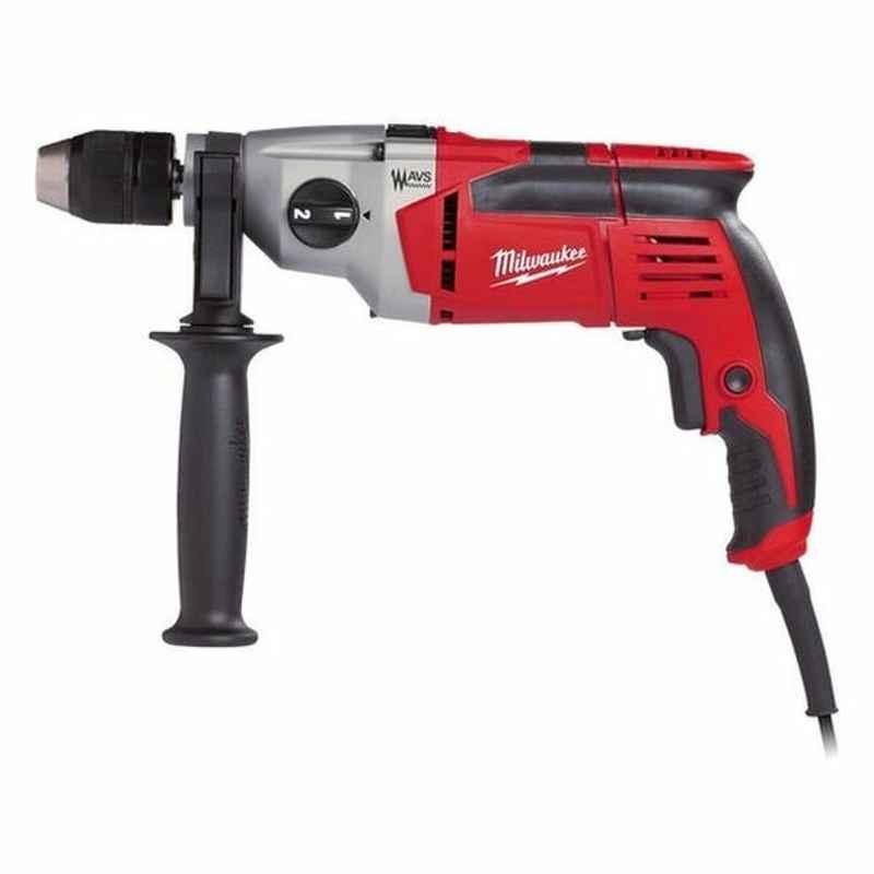 Milwaukee 2-Speed Percussion Drill, PD2E22R, 850W, 13MM