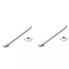 Fastgear 15 inch Stainless Steel Chrome Finish Silver Wall Mounted Overhead Shower Arm, FG3252 (Pack of 2)