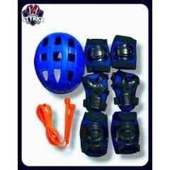 STYRKR Royal Blue kids Protective Skating Guard Kit (Medium) With Skipping Rope Cycling KitKIT-1295