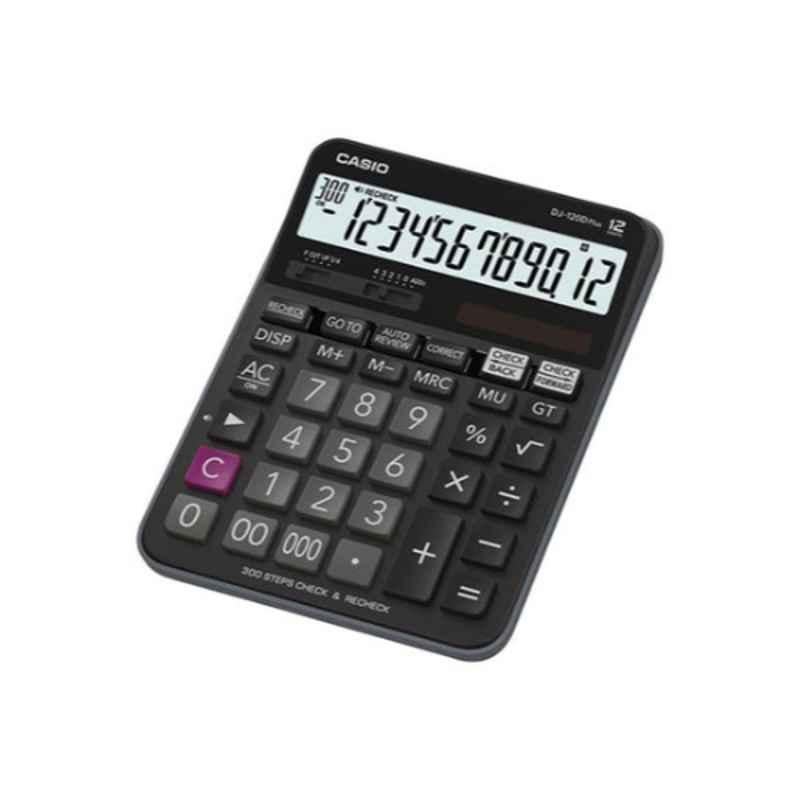 Casio DJ-120D Plus 192x144x34.6mm Black Power Practical Calculator