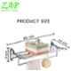ZAP Ocean 24 inch Stainless Steel Chrome Finish Towel Rack