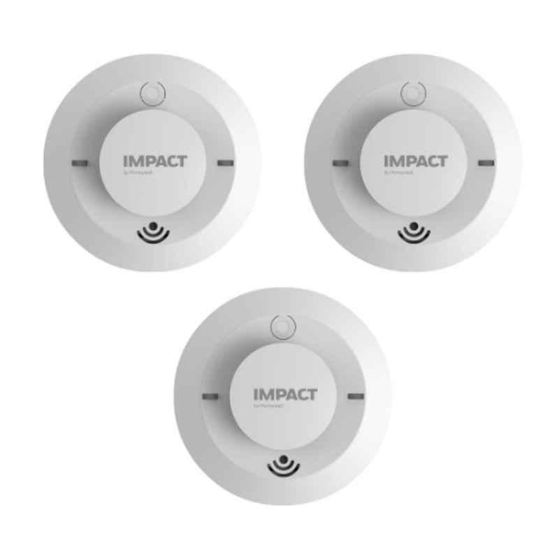 Impact by Honeywell WiFi Connected Smart Smoke Detector, FDC-100 (Pack of 3)