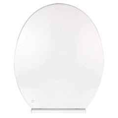 Elegant Casa A-5 42x36cm White Polypropylene Round Toilet Seat Cover