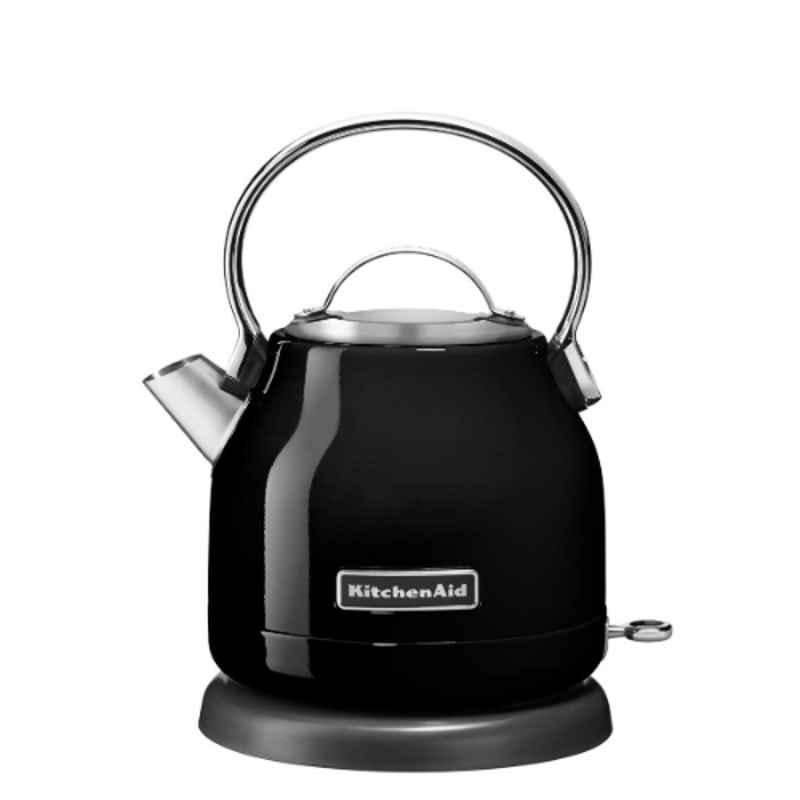 Kitchenaid Stella 2200W 1.25L Black Electric Kettle, 5KEK1222BOB
