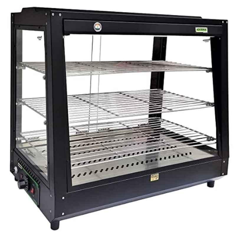 Adorma 100 Litre 800W Alloy Steel Black Food Display Warmer with 1 Year Warranty, FDW 100 LH