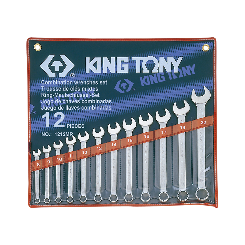 King Tony 12 PCS Combination Wrench Set, 1212MR