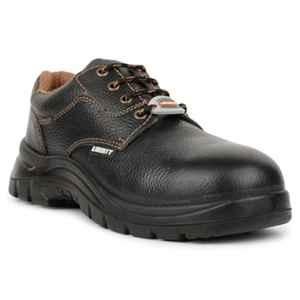 Liberty Freedom Leather Steel Toe Black Safety Shoe, SHAKTI-1SK, Size: 6