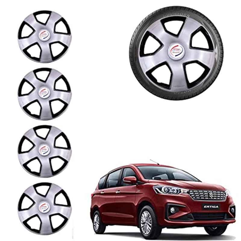 Auto Pearl 4 Pcs 15 inch ABS Grey Car Wheel Cover Set for Maruti Suzuki Ertiga 2018