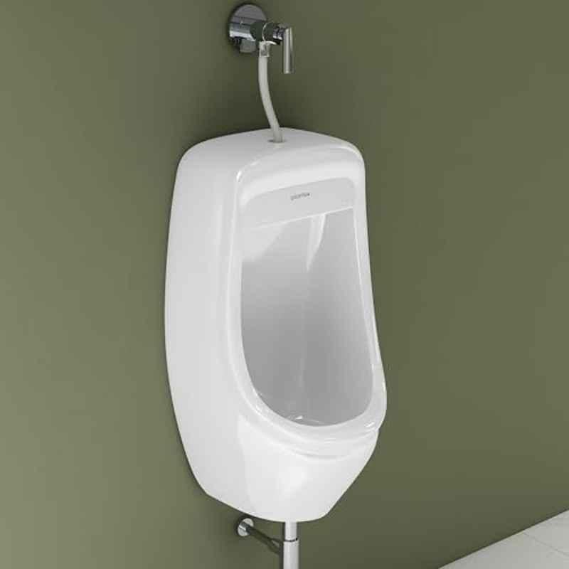 Plantex Loki Ceramic White Premium Wall Mounted Large Urinal Pot for Bathroom/Commode, APS-1085