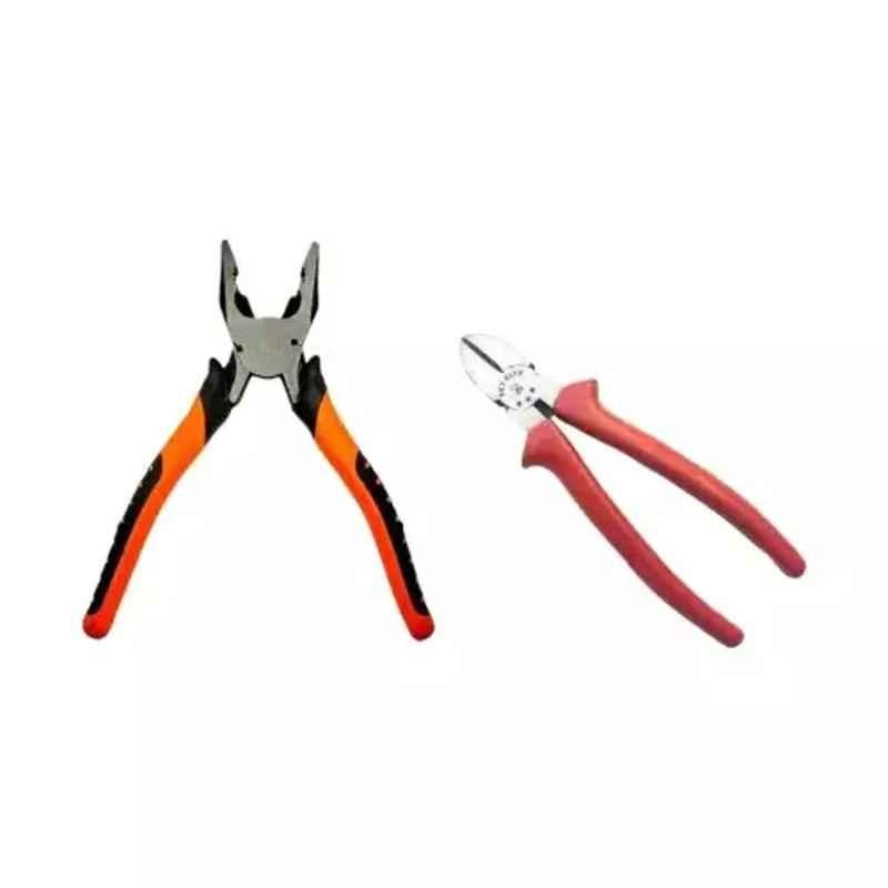 Sky Blue 2 Pcs 7.8 inch Lineman Plier Combo, SBE_PLIER_COMBOS_COMBO_447