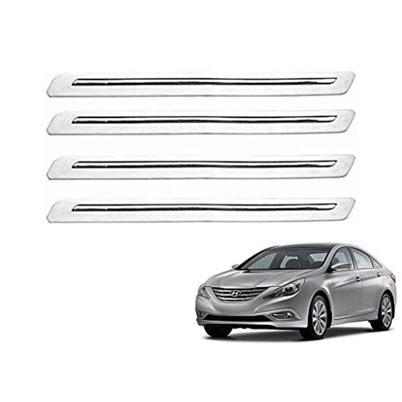 Kozdiko 4 Pcs White Car Bumper Protector Set for Hyundai Santafe
