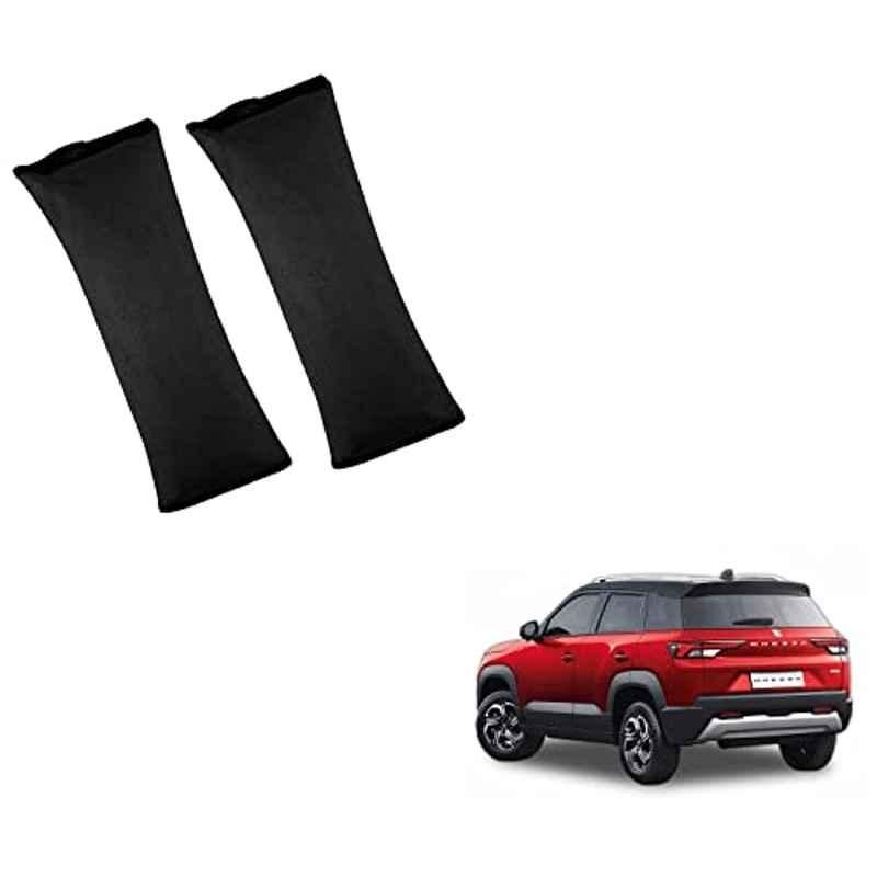 Kozdiko 2 Pcs Black Car Seat Belt Cushion Pillow Set for Maruti Suzuki Brezza New 2022