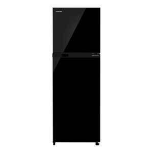 Toshiba 252L 2 Star Black Frost Free Double Door Refrigerator, GR-RT302WE-PMI