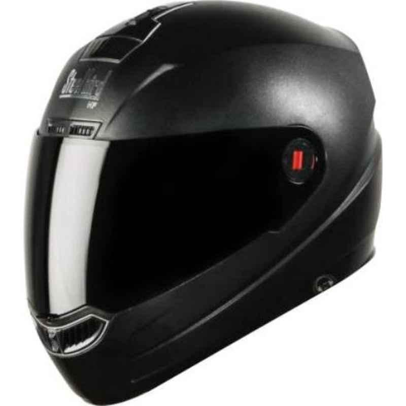 Steelbird SBA-1 AIR Hands Free Motorbike Black Full Face Helmet, Size (XL, 600 mm)