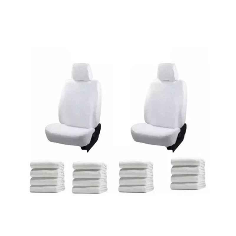 Oscar White Aut-Sn-4121 Towel 1 Pcs\\Set Toyota Qualis Car Seat Cover