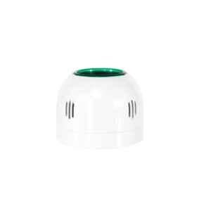 Gold Coast Ikon 6A Polycarbonate White & Green Batten Holder, 2140-GR