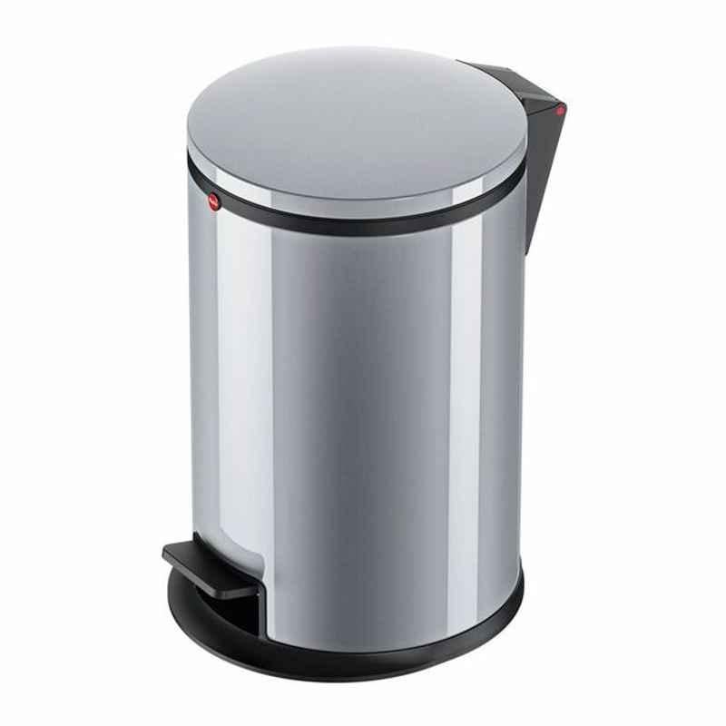 Hailo Pedal Waste Bin, HLO-0517-020, Pure M, 12 L, Silver