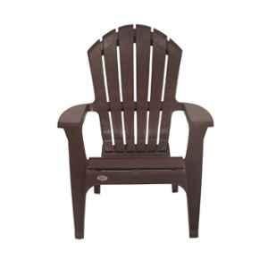 Supreme Relax Plastic High Back Globus Brown Chair with Arm (Pack of 4)