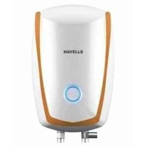 Havells Instanio 3 Litre 3000W White & Mustard Instant Water Heater, GHWEIAPWH003