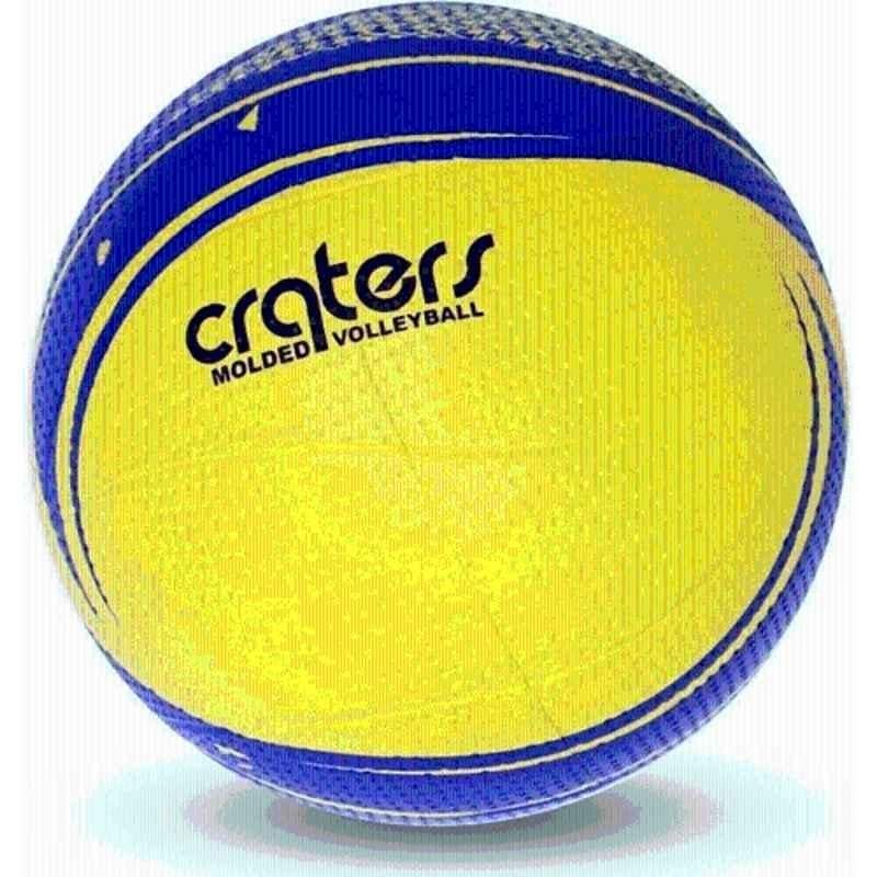 Nivia Craters vb488 Volleyball, Size: 4 (Standard Yellow, Black, Blue)