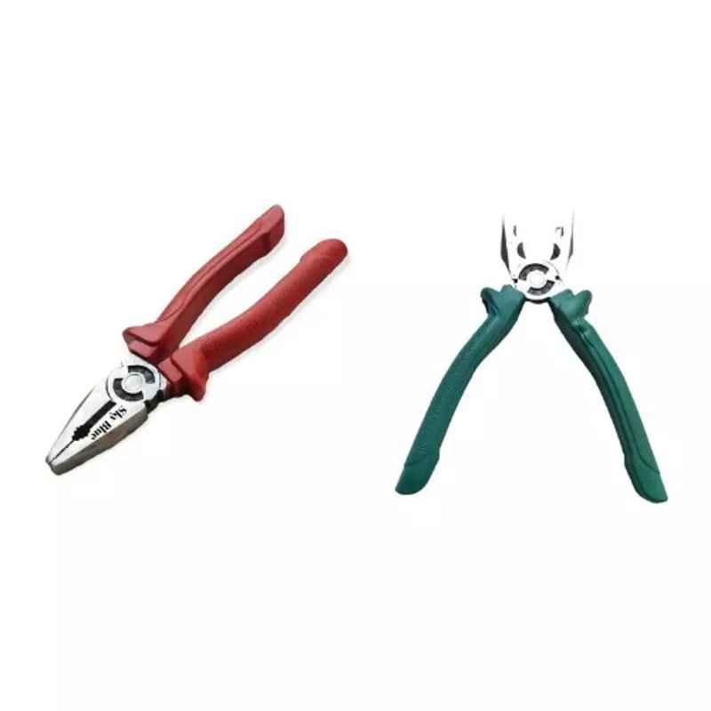 Sky Blue 2 Pcs 7.8 inch Lineman Plier Combo, SBE_PLIER_COMBO_MOD_00291