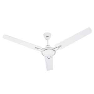 Usha Racer Chrome 78W Rich White & Silver Metallic Ultra High Speed Ceiling Fan, Sweep: 1200 mm