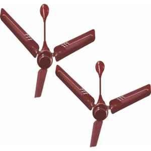 Kanishka True Value PK2 50W Brown Ultra High Speed Ceiling Fan, Sweep: 1200 mm (Pack of 2)