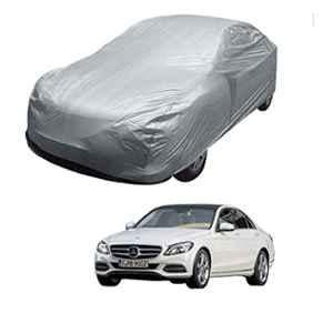 Kozdiko Silver Matty Car Body Cover with Buckle Belt for Mercedes Benz C-Class, Maruti Ciaz, Maruti SX4, Hyundai Verna Next Gen, Honda City Idtec New, Toyota Corolla, Skoda Rapid, Volkswagen Vento