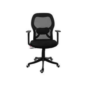 Rose Platinum Black Mid Back Mesh Office Chair