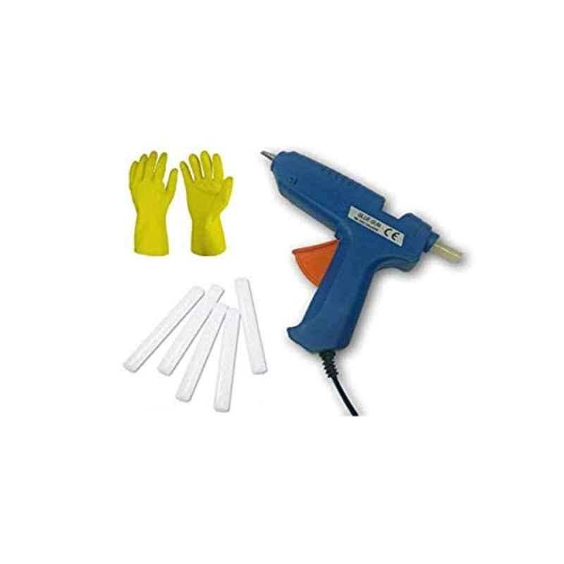 Krost Tc-60 100W Glue Gun With Free 15 Pieces Glue Sticks And Safety Gloves, Blue