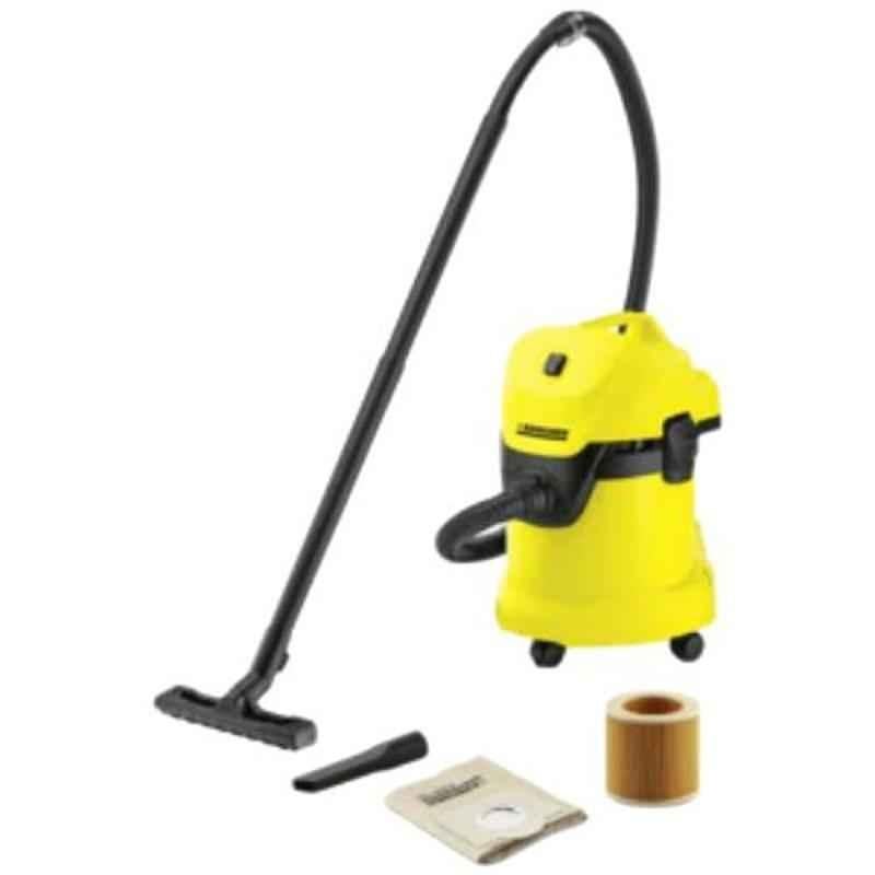 Karcher WD-3-KAP 1000W Yellow Wet & Dry Vacuum Cleaner