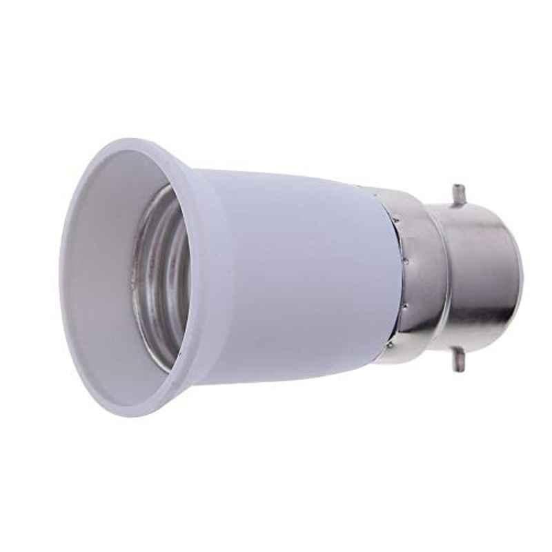 B22 to E27 Metal & Plastic Halogen CFL Light Base Lamp Holder