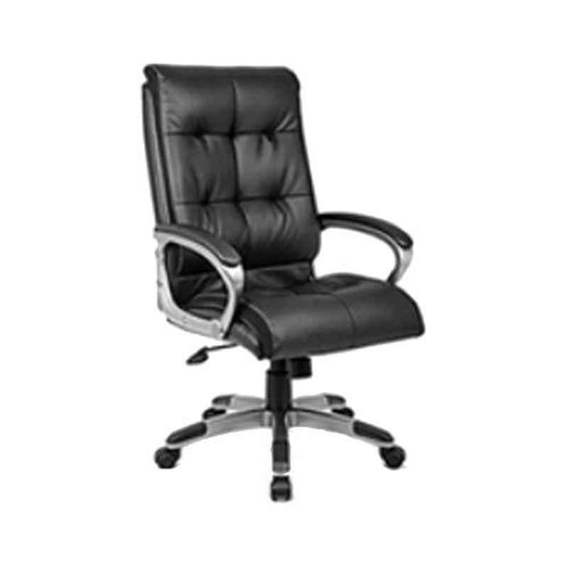 Buy Master Labs Leatherite Black Central Tilt Office Chair with Fixed Arm,  MLF-037 Online At Best Price On Moglix