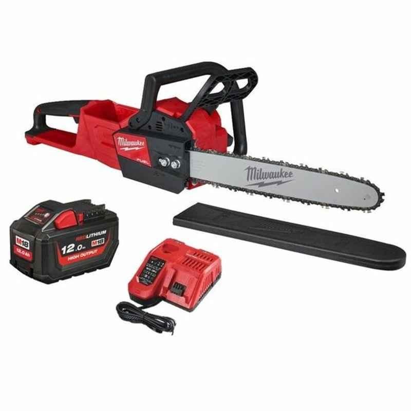 Milwaukee Fuel Cordless Chain Saw With Bar Kit, M18FCHS-121, 18V