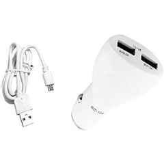 AOW LED Car USB Charger Dual Car Mobile Charge 3.0A with Cable for Ford Ikon