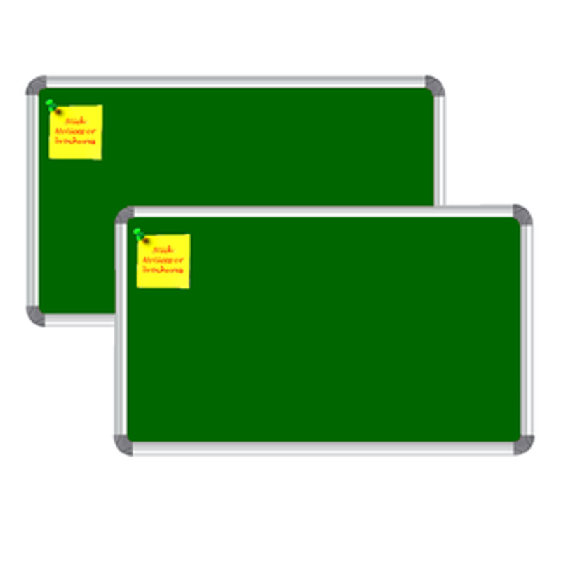 Nechams Notice Board Deluxe Combo Pack of 2 units Color Green NBGRN64UF2PK