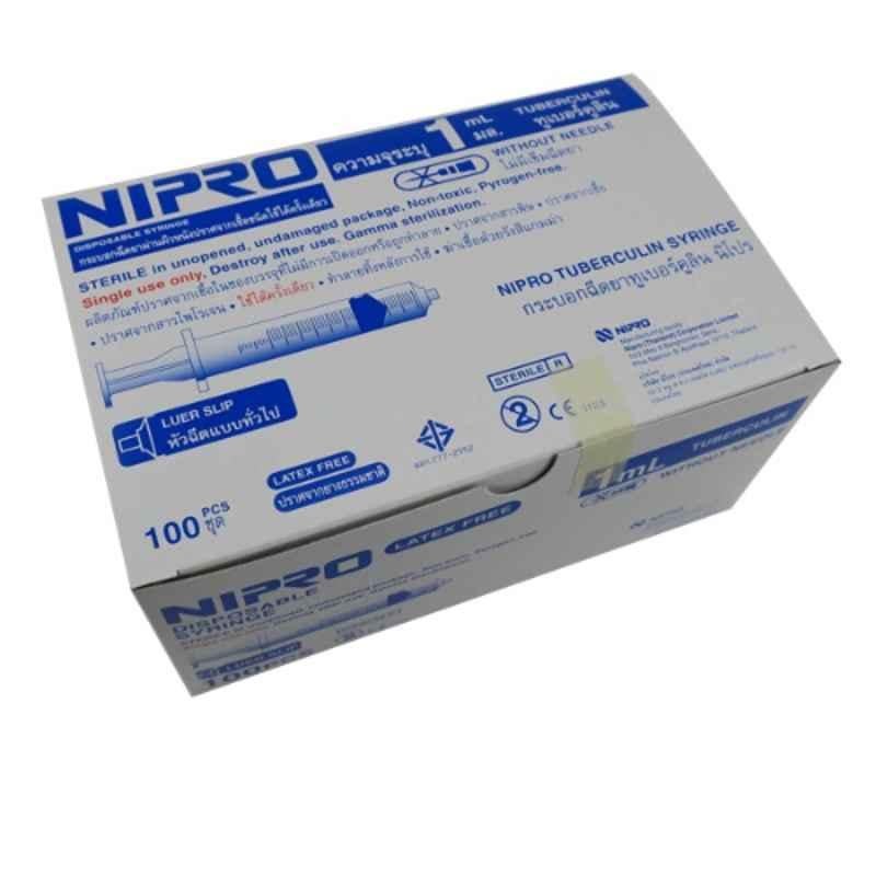 Nipro 100 Pcs 1ml Syringe with Needle Box
