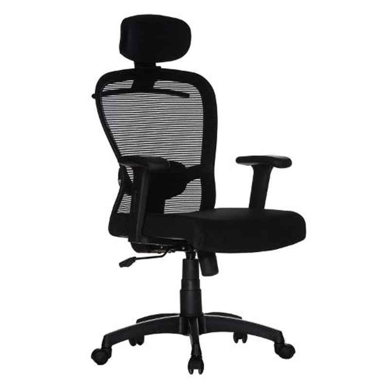 Teal Helicon MB Mesh Black High Back Office Chair with Adjustable Arms, 19001970