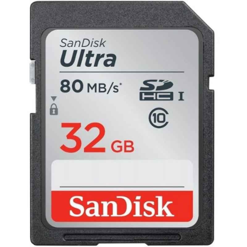 SanDisk Ultra 32GB SDHC Class 10 UHS-I Memory Card, SDSDUNC-032G-GN6IN