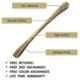 Atom 562 8 inch Brass Antique Finish Zinc Cabinet Pull Handle (Pack of 10)