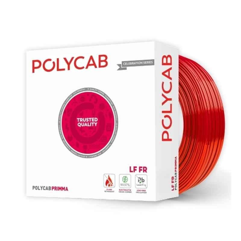 Polycab Primma 2.5 Sqmm Yellow PVC Insulated 99.97% Copper Flame Retardant Wire, Length: 90 m